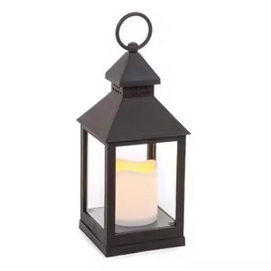 Modern Iron Lantern Candle Holder <b>Heat</b> Resistant Home Decoration Black Metal Frame Design for Table Use - Product Image 5