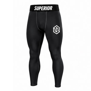 Pantalones de hombre diseñados con tela elástica y paneles de soporte muscular para un confort superior durante el entrenamiento. - Product Image 1