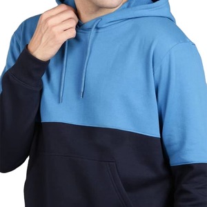 Fabricantes de Ropa Personalizada OEM, Sudadera con Capucha para Hombre, 100% Algodón, Diseño de Bloques de Color con Parches - Product Image 2