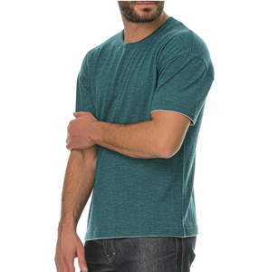 Royal Sports 100% Merino <b>Wool</b> Men Short Sleeve T-Shirt Knitted Eco-Friendly UV Protection Quick Dry Anti-Odor <b>Base</b> <b>Layer</b> T Shirt - Product Image 1