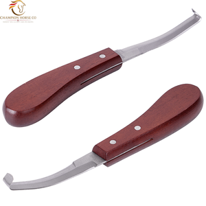 มีดตัดกีบวัว มีดตรง ด้ามไม้ เครื่องตัดกีบม้า แพะ แกะ - Product Image 1