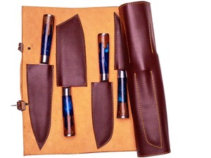 Handmade 67-Layer Damascus Durable <b>Sharp</b> Straight Edge 9-Piece Kitchen <b>Knife</b> <b>Set</b> Wood+Resin Ambidextrous Handles Professional - Product Image 3