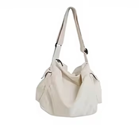 Tas Tote Messenger Wanita Katun Bohemian Geometris Kustom Berkualitas Tinggi |   Tas Bahu Ukuran Sedang dengan Penutup Ritsleting untuk Musim Semi