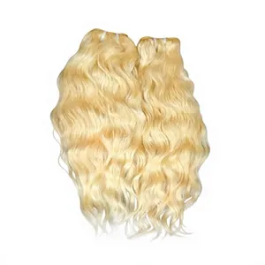 Cheveux humains indiens Remy longs blond platine - Product Image 3