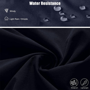Chaqueta de poliéster para hombre con cuello alto y cremallera de un cuarto, tela elástica en 4 direcciones, adecuada para entrenamiento deportivo, sesiones de fitness y uso al aire libre. - Product Image 5