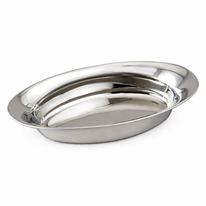 Plateau de service de vaisselle assiette de fruits plateau à serviettes au prix de gros bols ovales plat de service de bateau en acier inoxydable - Product Image 1