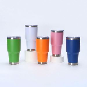 USA Warehouse 30oz Stainless Steel Tumbler Double Wall Vacuum <b>Insulated</b> Travel <b>Mug</b> With Slider Lid and Straw - Product Image 3