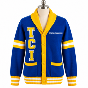Pulls à col en V Sigma Gamma Rho pour les sororités/fraternités/écoles/collèges/universités, cardigans tricotés unisexes - Product Image 1