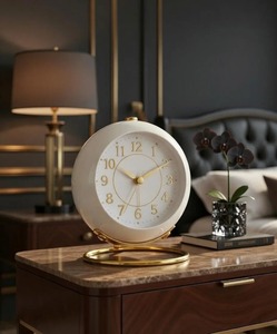 Small Size Beautiful Table Clock For <b>Study</b> Table Bedroom Side Table And Workspace <b>Desk</b> Accessory Wholesale From India - Product Image 2