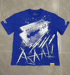 Camiseta Corta de Lujo para Hombre, Estilo Vintage, Oversize, 100% Algodón, Estampado DTG, Diseño Gráfico Urbano - Product Image 1