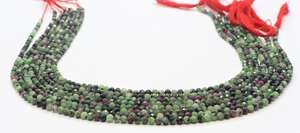 AAA Natural <b>Ruby</b> Zoisite 3mm Micro Faceted Rondelle Beads 13 Inch Strand Semi Precious Gemstone Loose Beads for Jewelry Making - Product Image 5