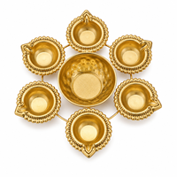 Urli en métal pour la décoration de la maison |   Bol Urli décoratif traditionnel pour fleurs, Diyas flottants et décorations festives