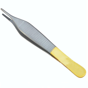 High Quality Suture Tying Forceps Blue <b>Titanium</b> Color Straight 7 Inch TC Surgical Instruments Suture Tying Tweezers - Product Image 6