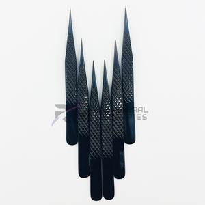 Pince à cils RMI 90 degrés, fine, noire, à pointe plasma, en fibre nano, avec logo personnalisé gratuit - Product Image 3