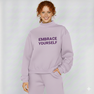 Sudadera de Cuello Alto para Mujer, Cómoda, Mezcla de Algodón, Colección Otoño - Product Image 1