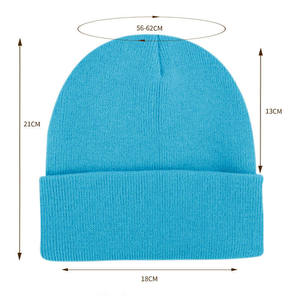Bonnet en tricot côtelé pour homme, chaud pour l'hiver, broderie personnalisée, OEM, vente en gros, fabricant de couvre-chefs - Product Image 4
