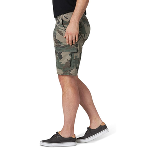 Custom Woodland Green <b>Camo</b> Cargo Shorts Cotton Fabric Deep Pouch Breathable Rugged Resilient Longline Knee Length Shorts - Product Image 3