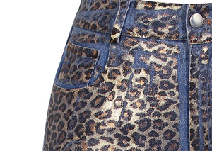Women Leopard Print Wide Leg Jeans Baggy Y2K Streetwear Loose Fit <b>Animal</b> Print Denim Pants Vintage Style Cheetah print Jeans - Product Image 3
