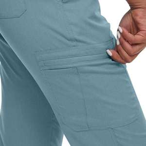 Fashion Men Stretch Hospital <b>Scrubs</b> Uniform <b>Sets</b> Unisex Pharmacy Staff <b>Scrubs</b> Tops Uniform <b>Sets</b> - Product Image 6