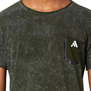 เสื้อยืดแฟชั่นผู้ชายสีสันตามสั่ง ล้างสีแบบแอซิด ใส่สบายในฤดูร้อน ผลิตในปากีสถาน ผ้าฝ้าย 100% ระบายอากาศได้ดี แห้งเร็ว เป็นมิตรต่อสิ่งแวดล้อม - Product Image 5