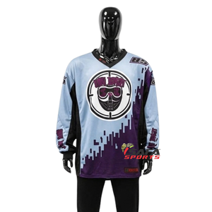 Paintball Jersey Custom Customized Fully Sublimation Paintball Jersey <b>Padded</b> 2025 Comfortable Men Full Sleeve Paintball Jersey - Product Image 1