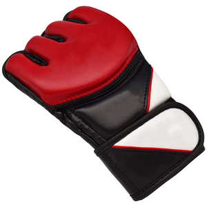 ถุงมือ MMA สายรัดข้อมือแบบปรับได้ ถุงมือฝึกซ้อมแบบเปิดฝ่ามือ อุปกรณ์กีฬาน้ำหนักเบาที่สะดวกสบายสำหรับการฝึกศิลปะการต่อสู้ - Product Image 2