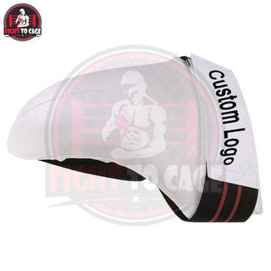 Protège-entrejambe de boxe en cuir PU 2026, contraste de couleurs blanc/noir/rouge, service OEM, qualité supérieure, léger, durable, personnalisable - Product Image 2