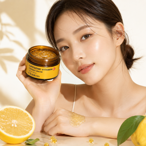 Crema Correctora de Manchas con Vitamina C en Cápsulas Liposomales 55ml, Crema Facial Iluminadora para el Control de Imperfecciones, Cosmética Coreana al por Mayor - Product Image 1