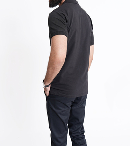 Premium Quality Durable 100% Polyester Men's for Shirts Anti-Wrinkle Short Sleeve Solid Pattern Custom Made Wholesale - Product Image 5