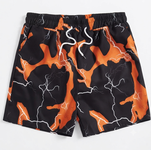 Pantalones Cortos Estampados Personalizados para Hombre, Cintura Elástica Cómoda, Ropa de Playa Informal, Tejido Transpirable de Secado Rápido - Product Image 3