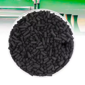 เม็ดถ่านกัมมันต์ขนาด 3 มม. 4 มม. CTC 60 70 80 90 สำหรับการกรองอากาศ ความหนาแน่นรวม CTC 70 ถ่านกัมมันต์แบบคอลัมน์จากเปลือกมะพร้าว - Product Image 1