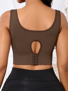Soutien-gorge de sport à bretelles larges |   Soutien-gorge de sport antichoc pour la musculation |   Haut court de sport à haute performance et élasticité premium - Product Image 6