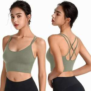 Soutien-gorge de sport dos croisé grande taille de haute qualité pour femme - Soutien-gorge de fitness à séchage rapide pour le yoga et la course à pied - Product Image 3