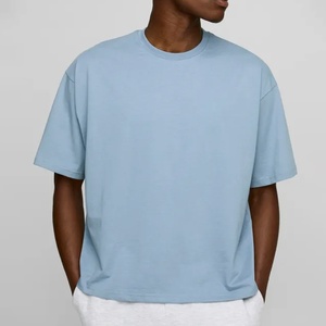 Camiseta de algodón personalizada para hombre, cuello en V, manga corta, corte regular, teñida, antiencogimiento, 230 g/m², estilo urbano - Product Image 1