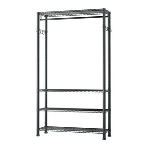 Scaffali Multiuso Resistenti a 4 Ripiani in Acciaio al Carbonio per Abbigliamento, Capacità di Carico 500 Libbre - Product Image 1