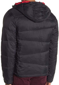 Custom Made Men's <b>Slim</b> <b>Fit</b> Winter Puffer <b>Jacket</b> Hooded Eco-Friendly Breathable Heated Quick Dry Solid Color Polyester/Cotton - Product Image 5
