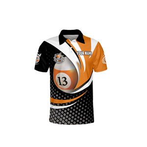 Polo de billard personnalisé à séchage rapide, imprimé, décontracté, maillot de sport, tenue d'équipe, uniforme de club à manches courtes - Product Image 3
