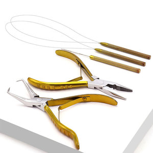 Pince à extensions de cheveux en acier inoxydable, outil professionnel d'installation d'extensions de cheveux - Product Image 6