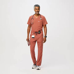 Ensemble de Blouse Médicale Premium pour Hommes, Col en V, Uniforme d'Infirmier Respirant Multi-Poches, Tenue de Travail pour Médecin, Costume Très Élastique - Product Image 3