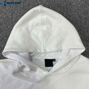DAIZEN <b>STAR</b> Men's White Hooded Sweatshirt Cotton Print Dog <b>Design</b> Casual Autumn Wear Regular Fit Back Logo - Product Image 5