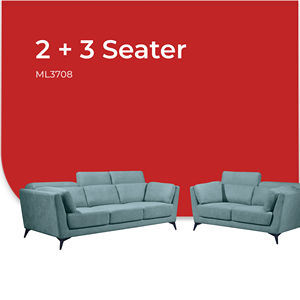 Ensemble de canapé sectionnel en tissu écologique minimaliste 2 pièces avec mousse haute densité, construction durable, design confortable - Product Image 6