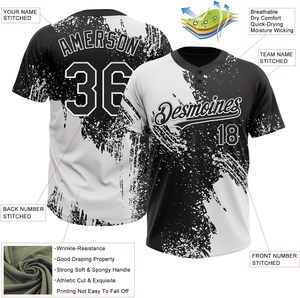 Camiseta de Béisbol Personalizada de 2 Botones, Uniforme de Equipo Sublimado, Ropa Deportiva Transpirable que Absorbe la Humedad, Talla Adulto para Hombre - Product Image 2