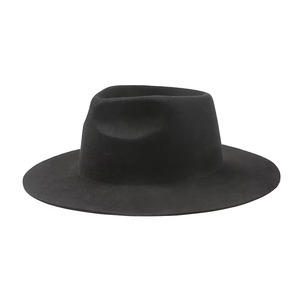 Sombrero Fedora Unisex de Fieltro 100% Lana con Ala Ancha, Forma Redonda, Diseño Personalizable para Fiestas, Pesca, Banda con Logotipo para Hombre, Talla Adulto - Product Image 4