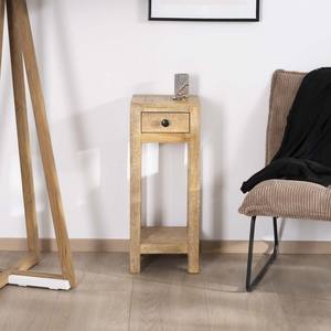 Vandana Golden Haven <b>High</b> <b>bedside</b> <b>table</b> or side <b>table</b> with 1 drawer Manoha in mango wood H 70 cm - Product Image 6