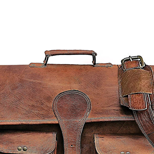 Luxury Slim Real Genuine Leather Laptop Bag for Men Business Briefcase Bag 15 Inches - Product Image 4