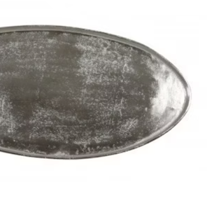 Customized Art Deco Design Decorative Oval Aluminium Serving Trays Metal Handicraft Custom Logo Home Christmas Use <b>High</b> Standard - Product Image 6