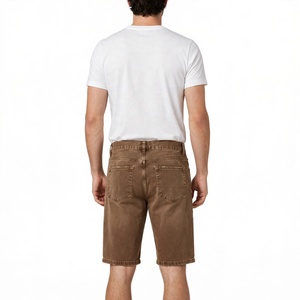 Compra Pantalones Cortos Bermuda de Mezclilla Lavada 100% Algodón para Hombre, Cintura Media, Cierre de Botones, Estilo Casual con Bolsillos de BD - Product Image 6