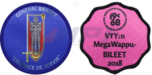 Meilleures ventes en gros : Patchs en tissu tissé 3D personnalisés par sublimation, motifs Cœur et Fleur, avec fixation auto-agrippante pour chapeaux - Product Image 4