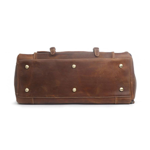Luxury Leather <b>Duffel</b> <b>Bag</b> Premium Genuine Leather Travel <b>Bag</b> OEM Manufacturer Supplier - Product Image 2