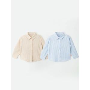 Camiseta Premium Coreana OZKIZ B02 para Niños, Diseño Casual a Rayas para Niños de 2 a 7 Años, Popelina, Primavera/Otoño, Moda Infantil al por Mayor - Product Image 1